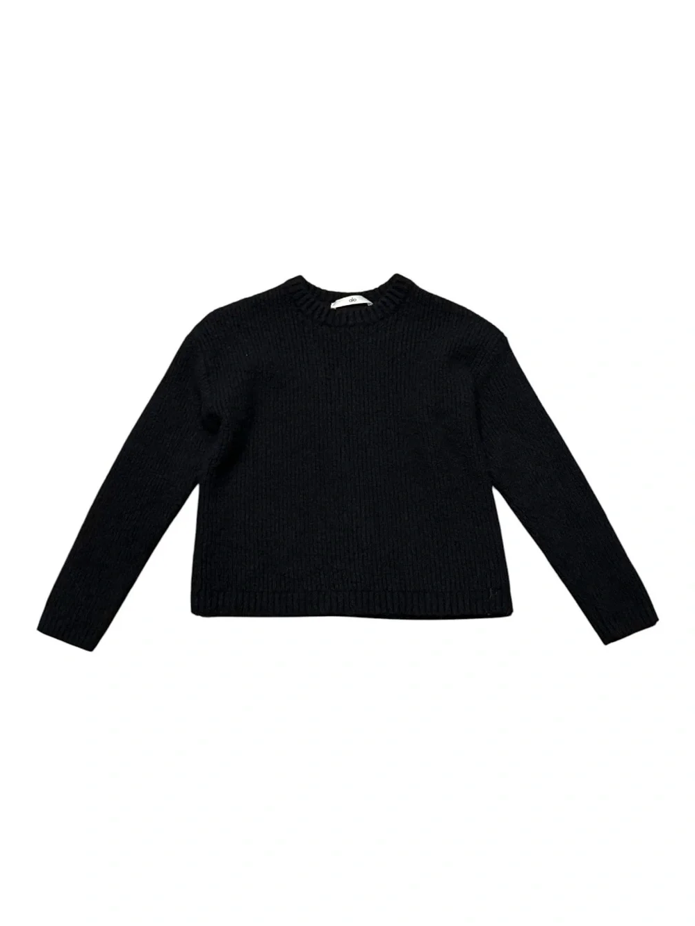 ALO Wool Cashmere Ribbed Noble Crewneck Sweater Women’s Sz XS